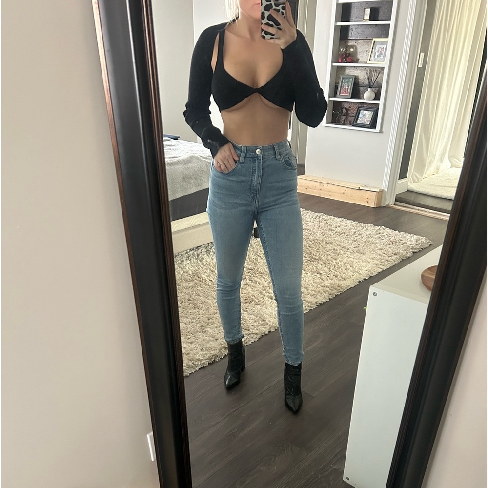 Princess Polly Cut Out Black Sweater